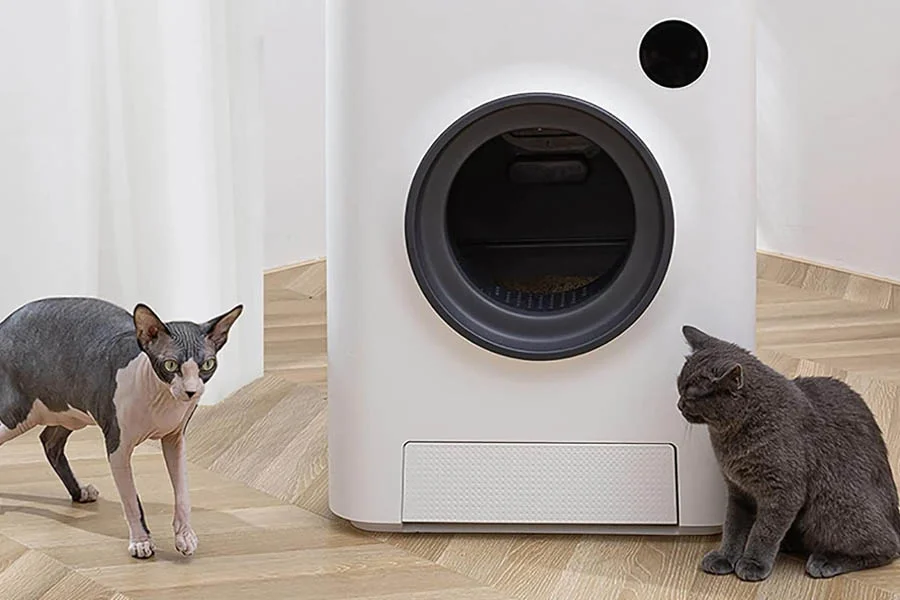 rotating litter box